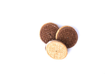 Several tasty hispanic snack cookies stacked together