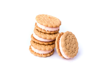 Several tasty hispanic snack cookies stacked together