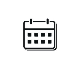 calendar trendy icon vector symbol