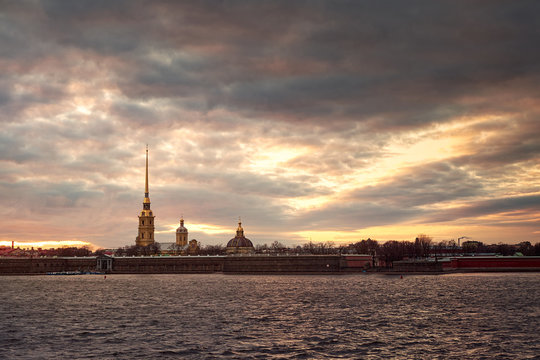Peter and Paul Fortress in The City of St. Petersburg, Russia