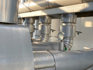 process cooling system with stainless pipe line system