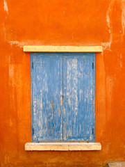 old window or door with retro style background.