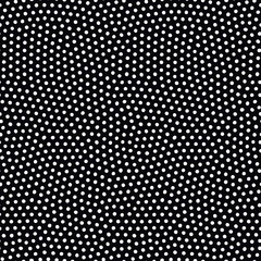 Seamless pattern with small black circles. Minimalist dots background. Black and white vector texture. - 311700945