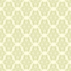 Foto op Canvas Floral seamless pattern. Olive green background © Liudmyla