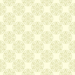 Floral background. Olive green seamless pattern