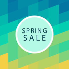 Spring sale banner template design