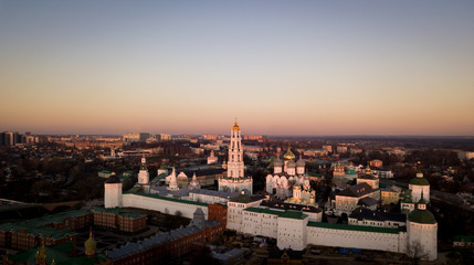 Fototapeta na wymiar The Holy Trinity-St. Sergius Lavra. Sergiev Posad. Golden ring of Russia.