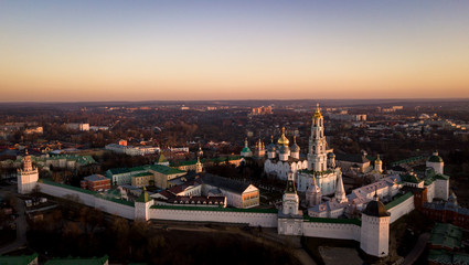 The Holy Trinity-St. Sergius Lavra. Sergiev Posad. Golden ring of Russia.