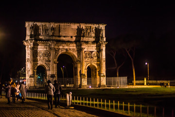Naklejka premium Italy / Rome 14. December 2019 Triumphal Arch