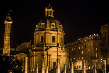 Fototapeta na wymiar Italy / Rome 14. December 2019 Saint Paul's Cathedral