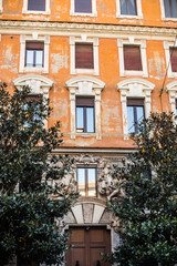 Italy / Rome 14. December 2019 the streets of the town