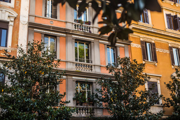 Fototapeta na wymiar Italy / Rome 14. December 2019 the streets of the town
