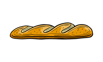 bread hand drawn engraved sketch drawing vector