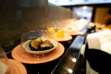 Blurry picture of Japanese Restaurant use for background