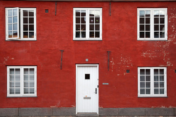 Fototapeta na wymiar Barrack close-up at Kastellet, Copenhagen, Denmark
