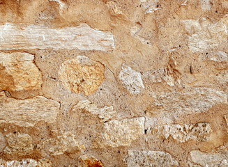 Sturdy old stone wall as a background