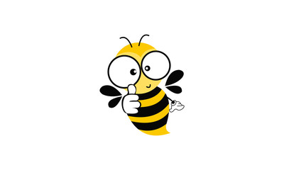 Fototapeta bee with honey obraz