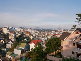 Obraz premium View of the Dalat city building Vietnam