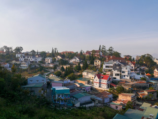 View of the Dalat city building  Vietnam 
