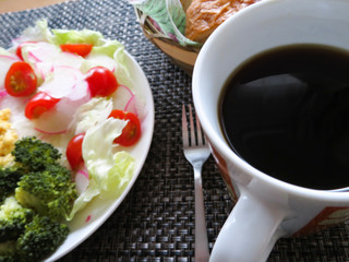 バランスの取れた洋風の朝ごはん