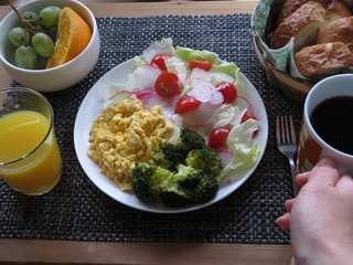 バランスの取れた洋風の朝ごはん