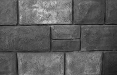 brick wall of blocks of different color
