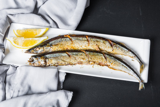 Japanese salt roasted black pepper autumn swordfish