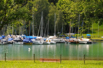 Fototapeta na wymiar Bavarian lake, marina