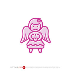 Pictograph holy of Angel for template logo, icon, and identity vector designs.