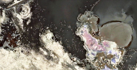 Earth's metastasis,  abstract photography of the deserts of Africa from the air, aerial view of...