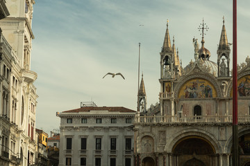 Fototapeta na wymiar roof of the San Marco basilica