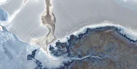 contaminated Antarctica,  abstract photography of the deserts of Africa from the air, aerial view...