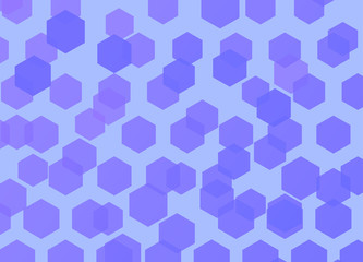Honeycomb blue abstract background. Vector stock  illustration for poster or card