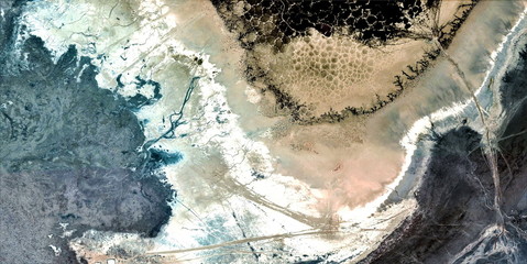 polluted beach,  abstract photography of the deserts of Africa from the air, aerial view of desert...