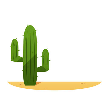 recommend clip art: Desert cactus vector isolated illustration