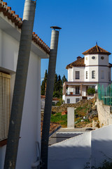 El pueblo de Carratraca, en Malaga, en Andalucia, en España.