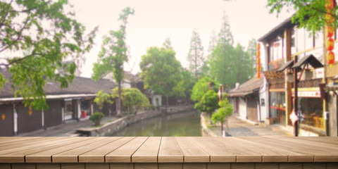 Colorful wooden platform landscape: Zhujiajiao, Shanghai, China.

(3D rendering computer digitally generated illustration.)
