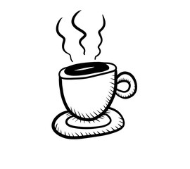 Stylized Coffee Mug Doodle