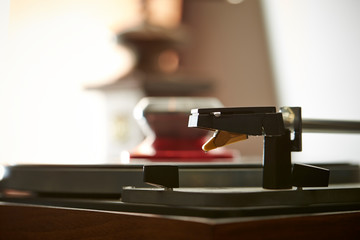 Obraz na płótnie Canvas Record player background, no vinyl