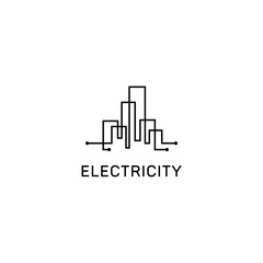 Residence City Logo Icon Design Template Elements