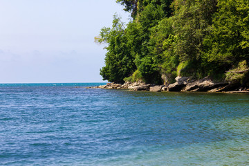 Sea coast of the Caucasus. 