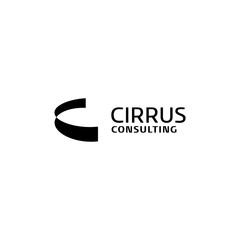 Letter C Ribbon Way Logo Icon Design Template Elements