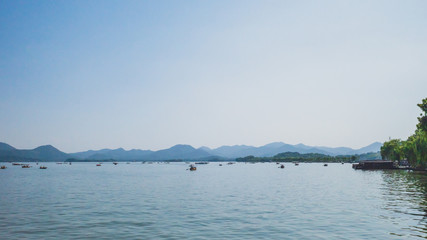 Landscape of West Lake in Hangzhou, China