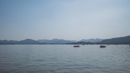 Landscape of West Lake in Hangzhou, China