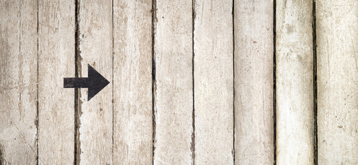 Directional Arrow Road Sign. Old style, vintage background. Arrow Icon. Arrow sign. Symbol of...