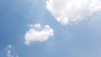 Blue sky clouds background