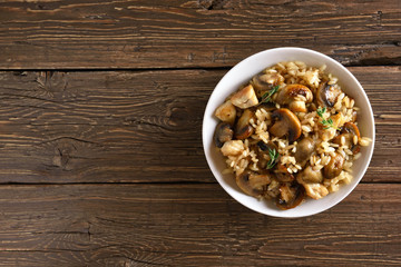 Risotto with mushrooms