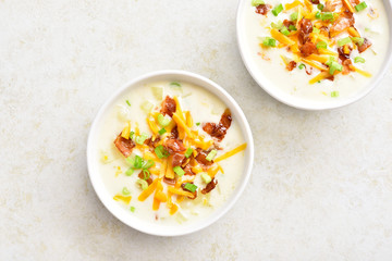 Creamy potato soup