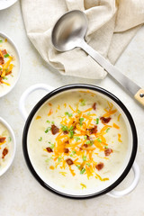 Creamy potato soup