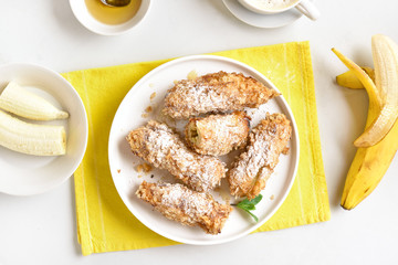 Deep fried bananas